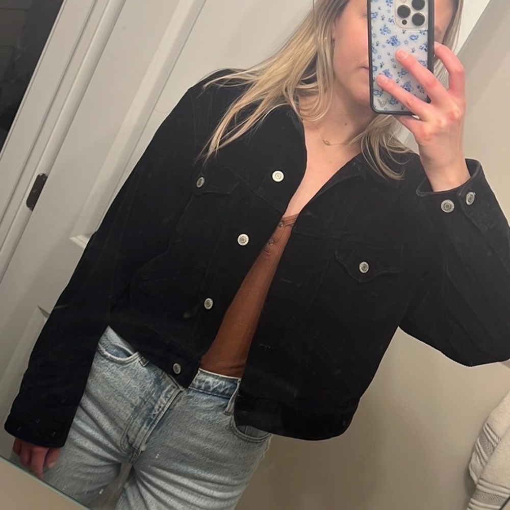 John Galt Black Corduroy Jacket